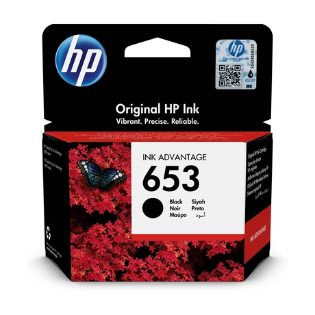 HP 653 (3YM75AE) (BK) (6ml) eredeti tintapatron