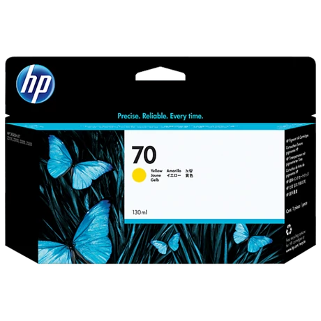 HP 70 (C9454A) (Y) [130ml] eredeti tintapatron