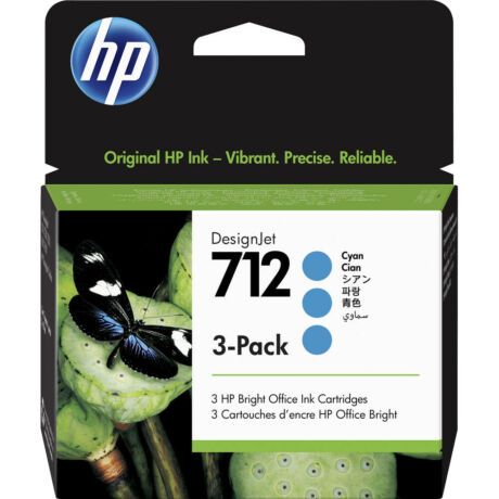 HP 712 (3ED77A) (C) (3X29ML) eredeti tintapatron csomag