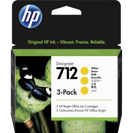 HP 712 (3ED79A) (Y) (3X29ML) eredeti tintapatron csomag