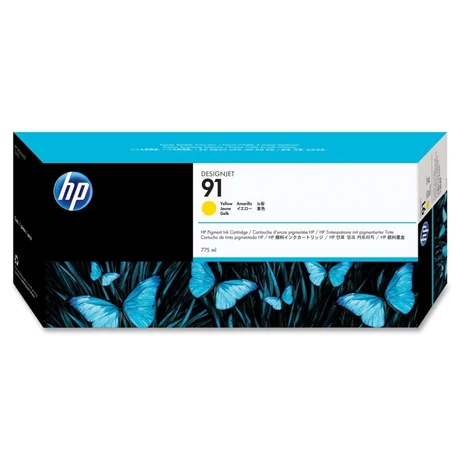 HP 91 (C9469A) (Y) [775ml] eredeti tintapatron