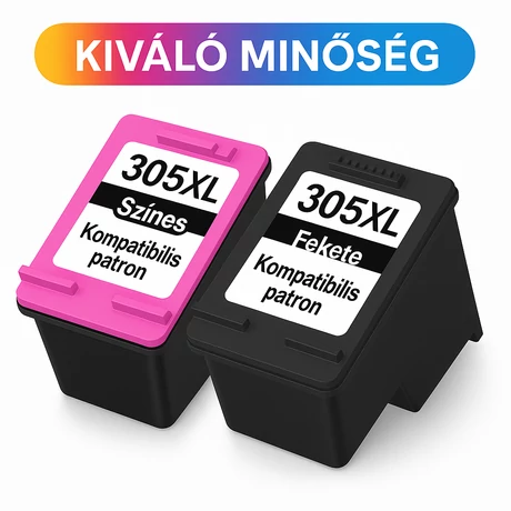 LEGNAGYOBB! HP 305XL (BK+CMY) (38ml) kompatibilis tintapatron multipack /Lepkés CN/