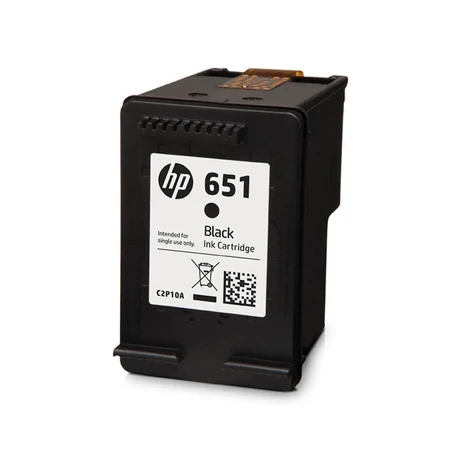 Üres HP 651 (C2P10AE) (BK) eredeti tintapatron (visszavétel)