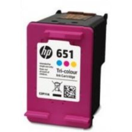 HP 651 (C2P11AE) (CMY) eredeti tintapatron  (Üres visszavétel)