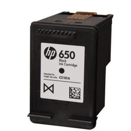 Üres HP 650 (CZ101AE) (BK) eredeti tintapatron (visszavétel)