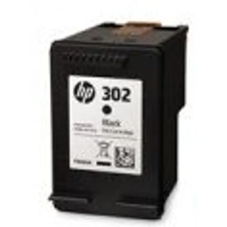 HP 302 (2019.06 utáni) (BK) (F6U66AE) eredeti tintapatron (Üres visszavétel)